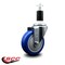 Service Caster 4'' Blue Poly Wheel Swivel 1-3/8'' Expanding Stem Caster SCC-EX20S414-PPUB-BLUE-138 - alternate 4